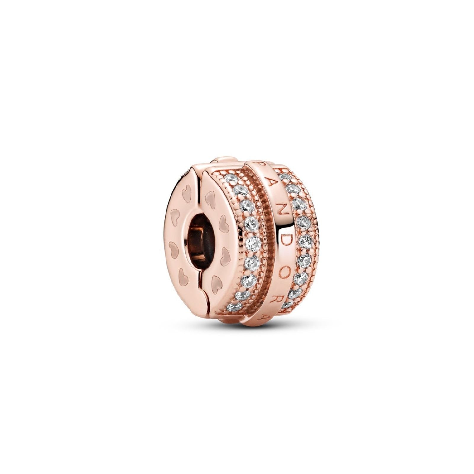 Clip con logo e pavé scintillante 789042C01-1