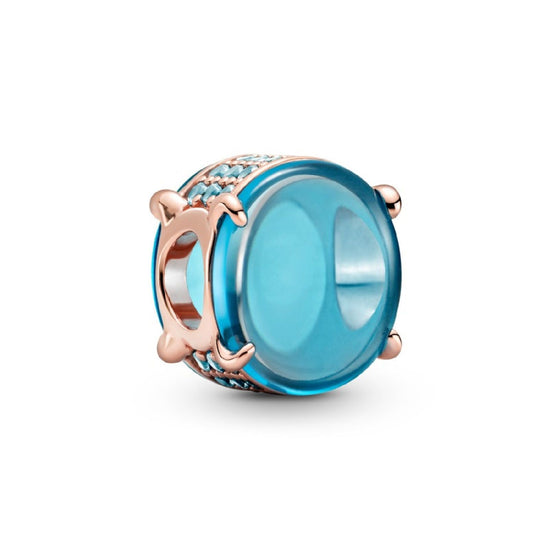 Charm con pietra cabochon ovale blu 789309C01-1