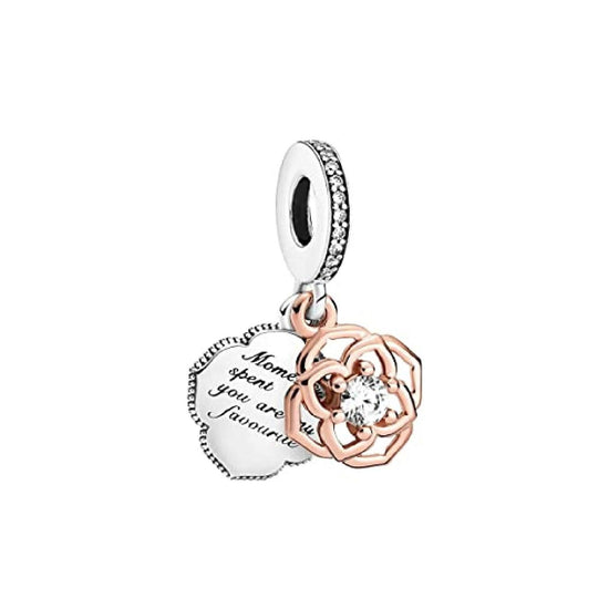 Charm pendente Rosa bicolore 789373C01-1