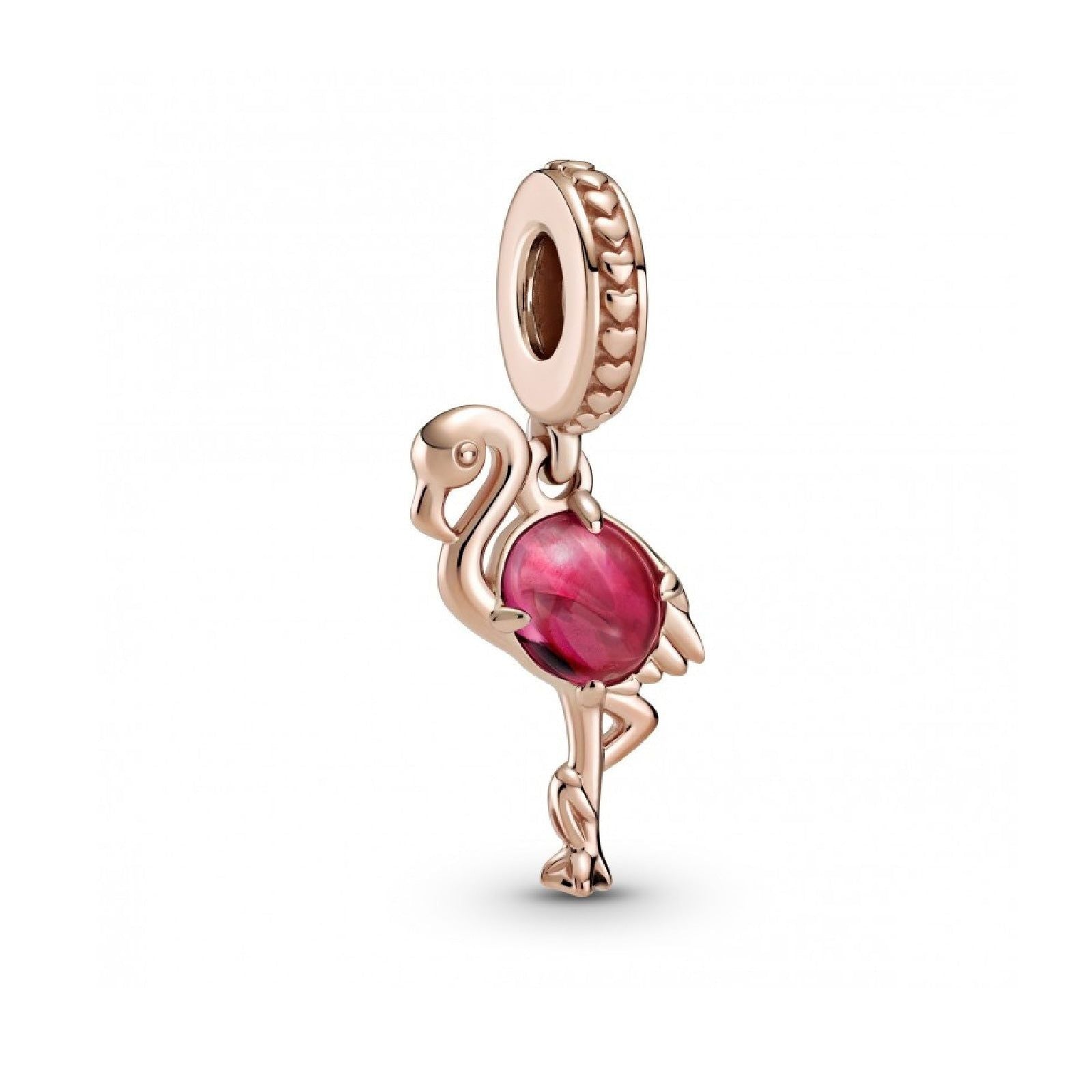 Charm pendente Fenicottero in vetro di Murano rosa 789431C01-1