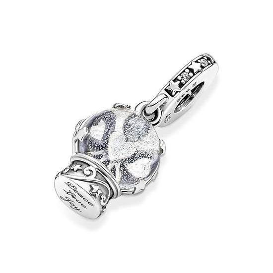 Charm Pendente Vetro di Murano Sfera Natalizia 790027C01-2