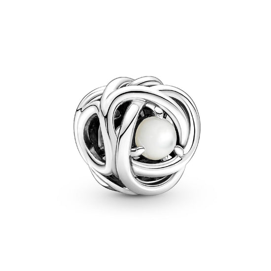 Charm Cerchio Eterno Bianco Madreperla Giugno 790064C03-1