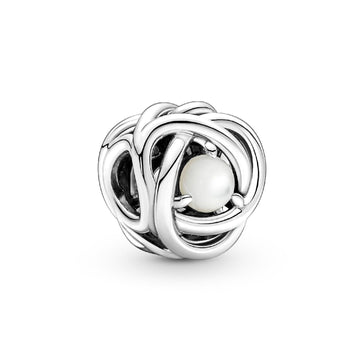 Charm Cerchio Eterno Bianco Madreperla Giugno 790064C03-1