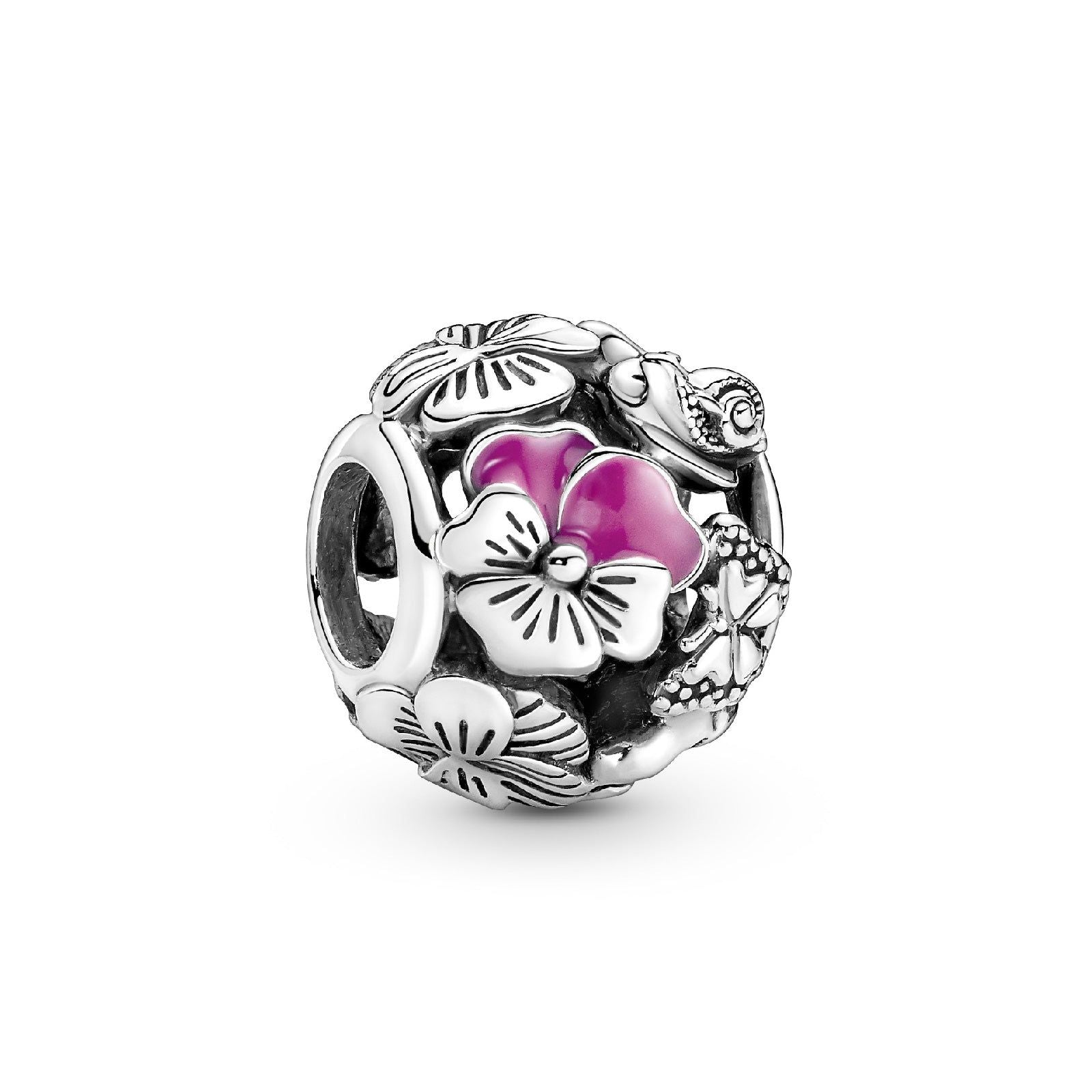 Charm Openwork Viole del Pensiero 790759C01-1