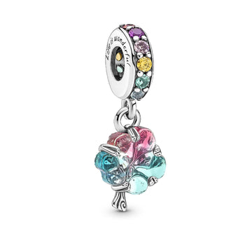 Charm Pendente Albero Arcobaleno Vetro di Murano 790768C01-1