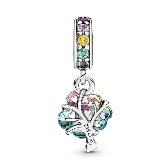 Charm Pendente Albero Arcobaleno Vetro di Murano 790768C01-2