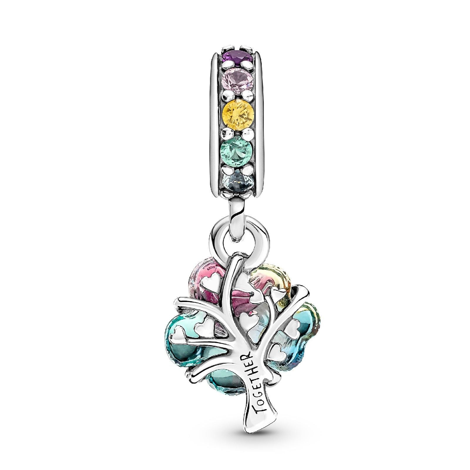 Charm Pendente Albero Arcobaleno Vetro di Murano 790768C01-2