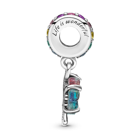 Charm Pendente Albero Arcobaleno Vetro di Murano 790768C01-3