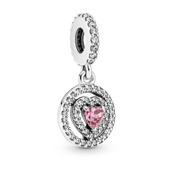 Charm Pendente Cuore Rosa 791476C01-1