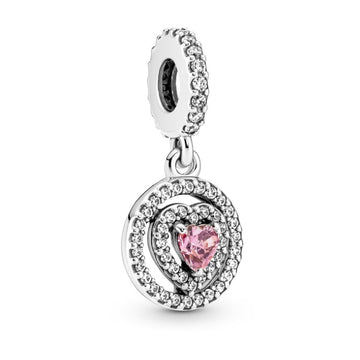 Charm Pendente Cuore Rosa 791476C01-1
