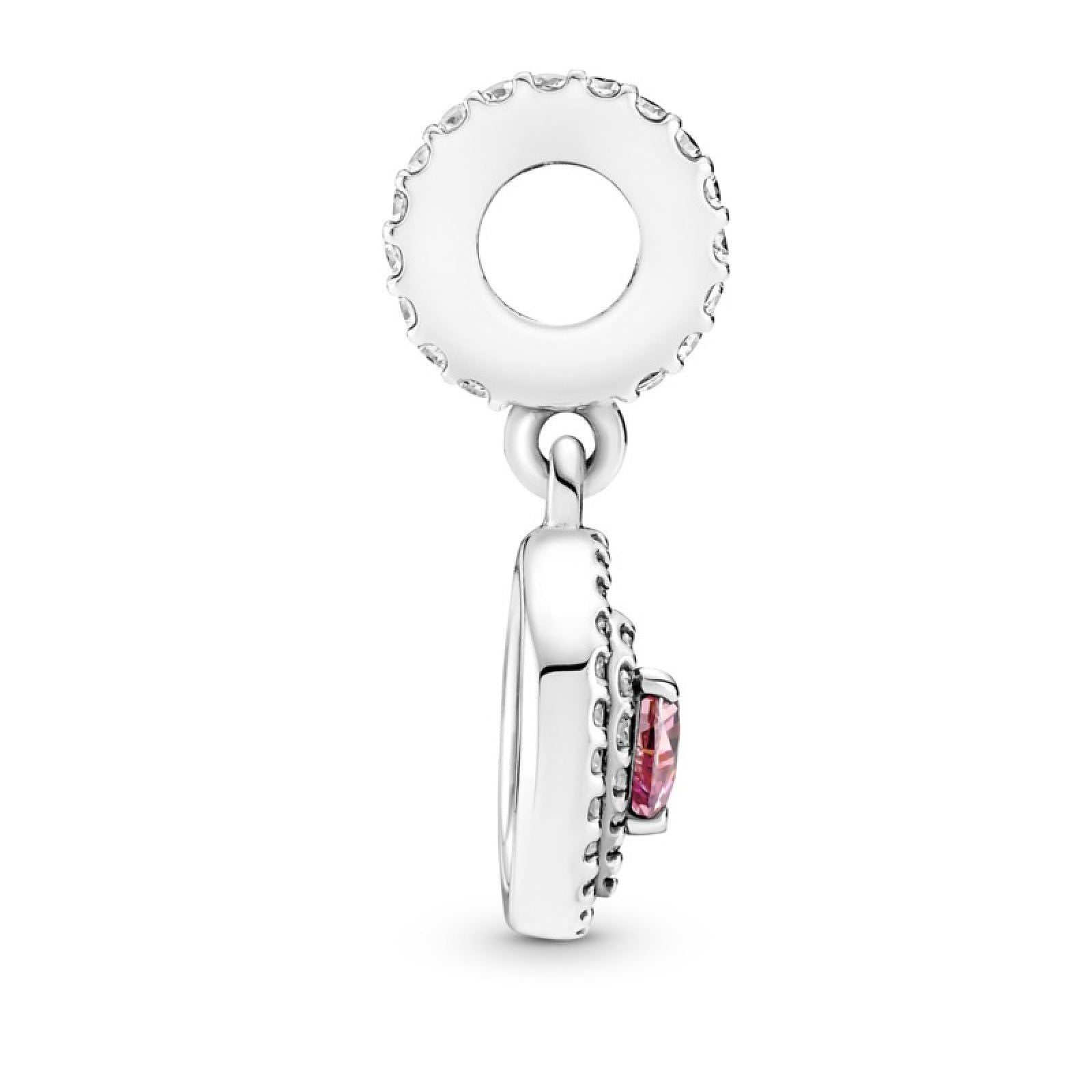 Charm Pendente Cuore Rosa 791476C01-3
