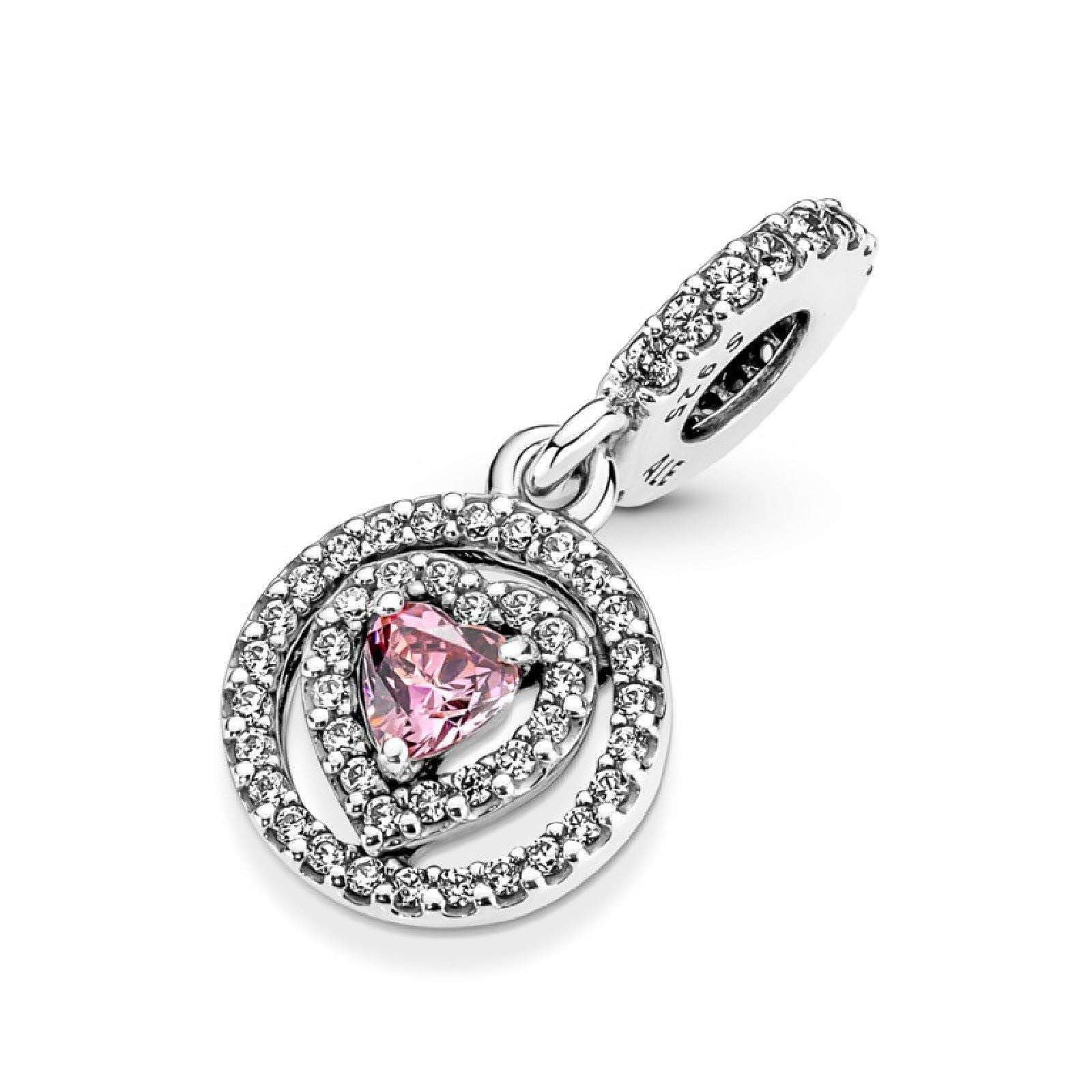 Charm Pendente Cuore Rosa 791476C01-4