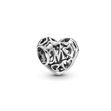 Charm openwork a cuore Mamma 791519-1