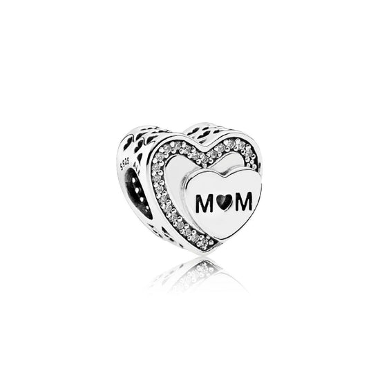 Charm a cuore scintillante Mamma 792070CZ-1