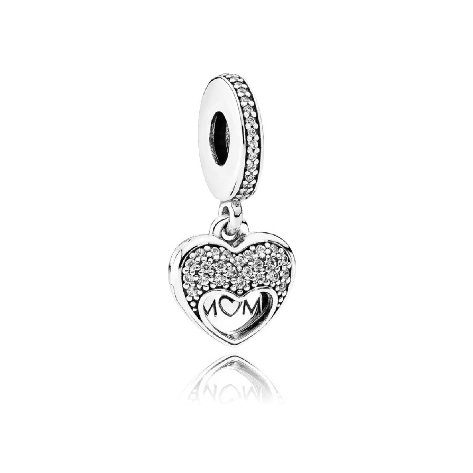 Charm pendente a cuore Adoro la mia mamma 792071CZ-1