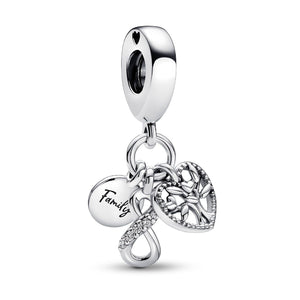 Charm Pendente Famiglia Per Sempre
