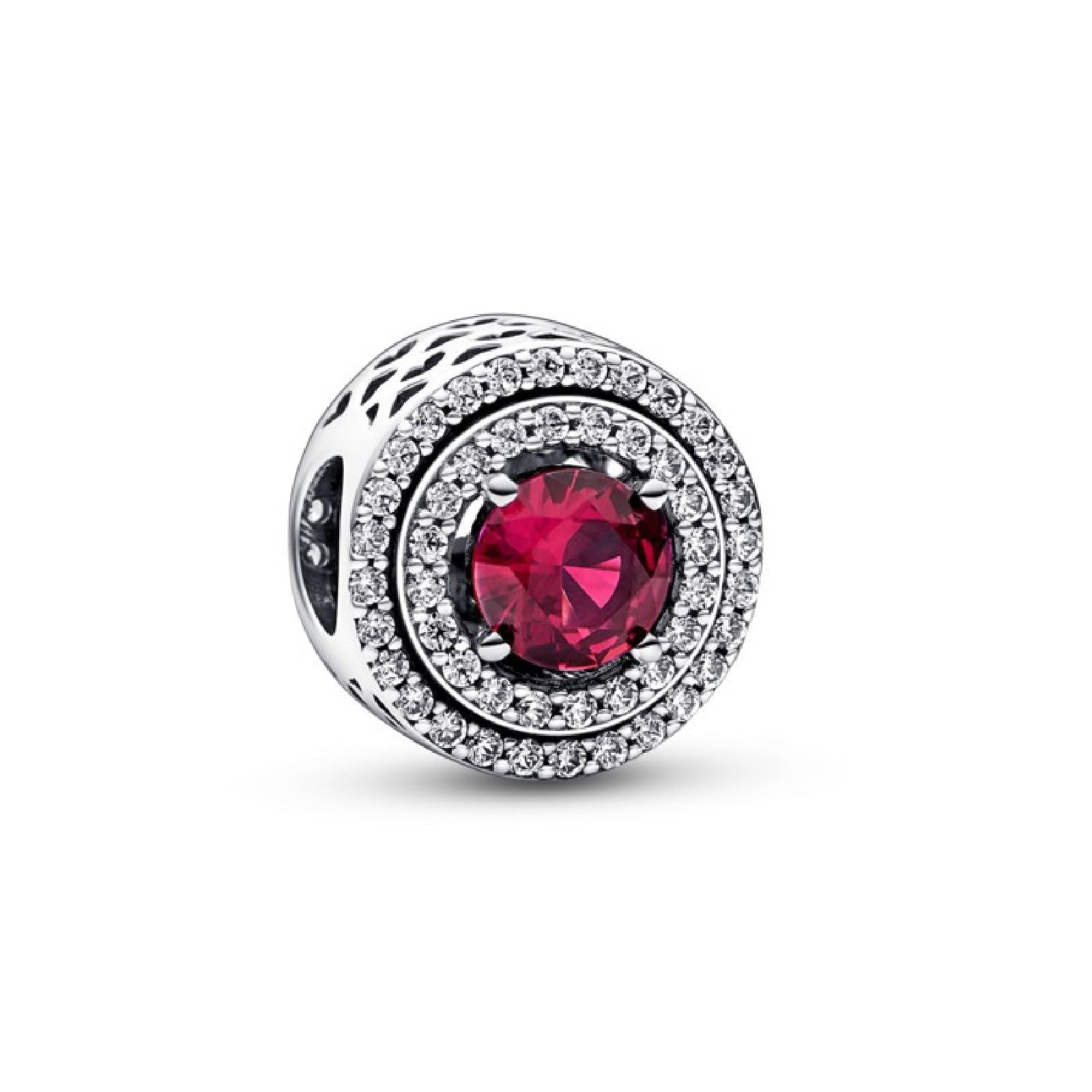 Charm Pavè e Pietra Rossa 792418C01-2