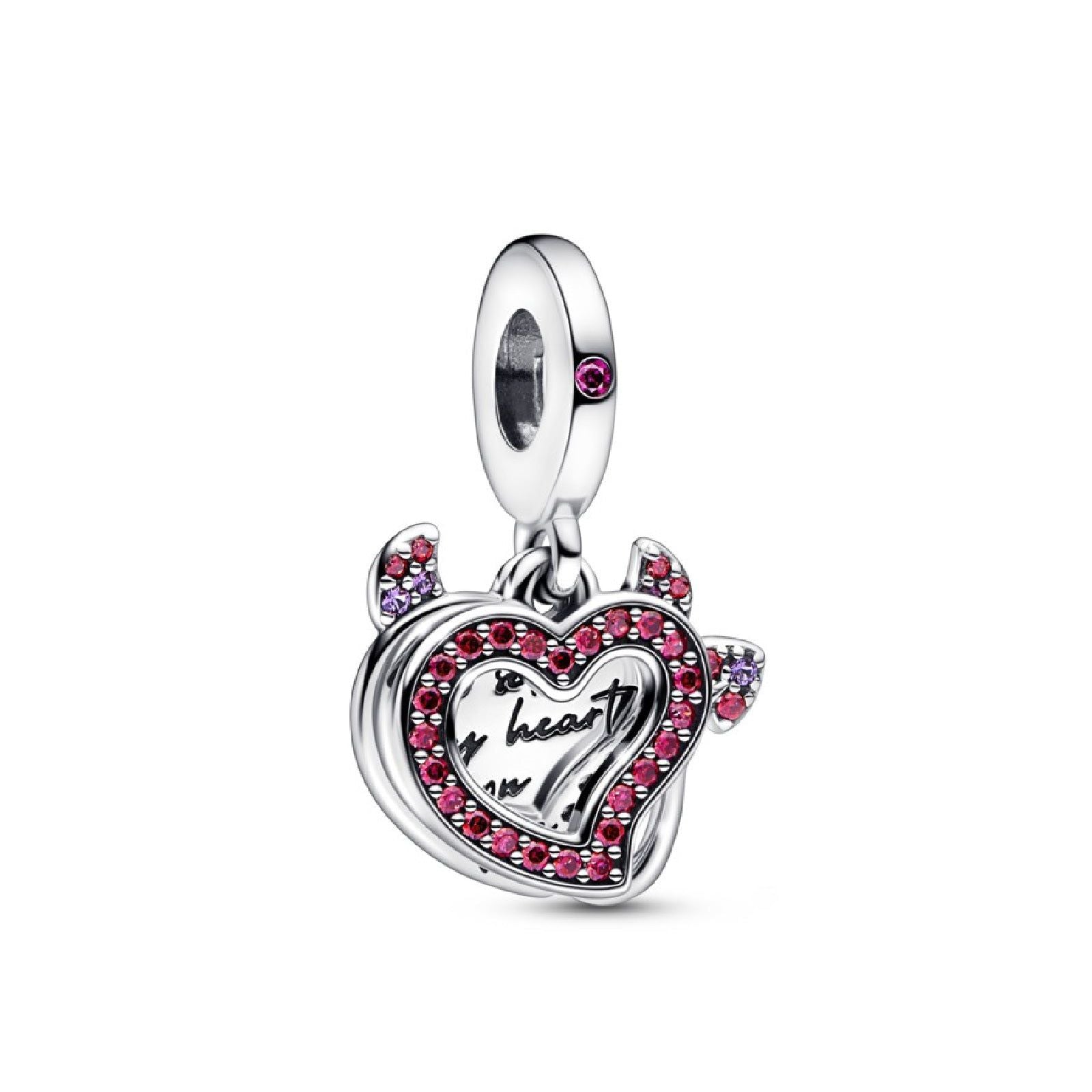 Charm Pendente Doppio Cuore "Heart on fire" 792511C01-1
