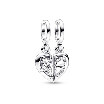 Charm Pendente Cuore Mamma e Figlia Divisibile 792643C01-1