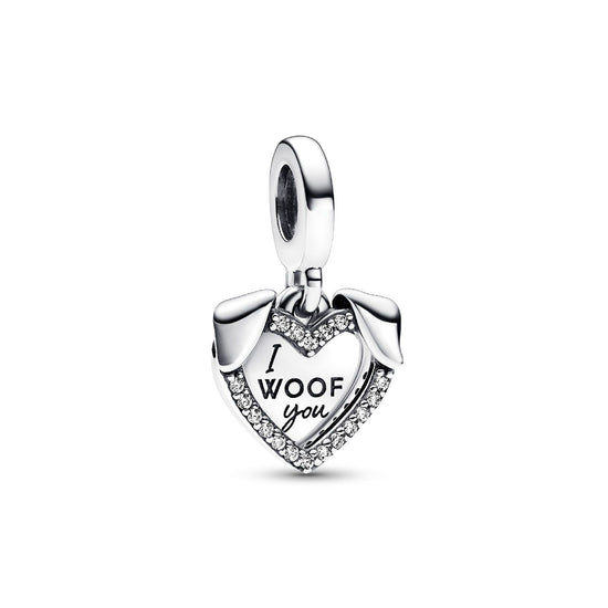 Charm Pendente Amico a 4 Zampe "I Woof You" 792647C01-1