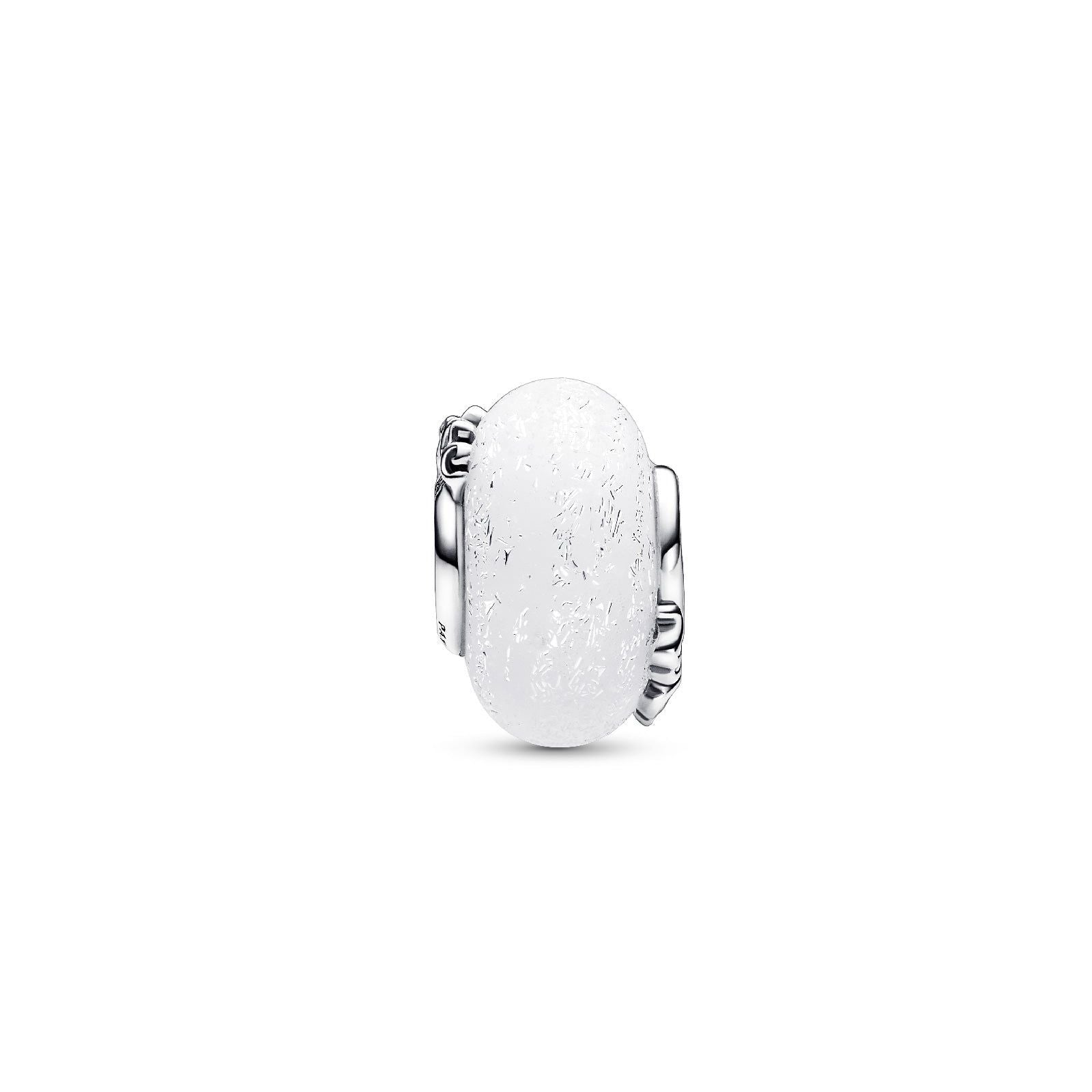 Charm Vetro di Murano Bianco Mom e Love 792655C00-3