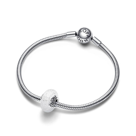 Charm Vetro di Murano Bianco Mom e Love 792655C00-4