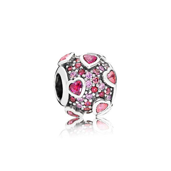 Charm con pavé Cuori Esplosione d'Amore 796555CZSMX-1