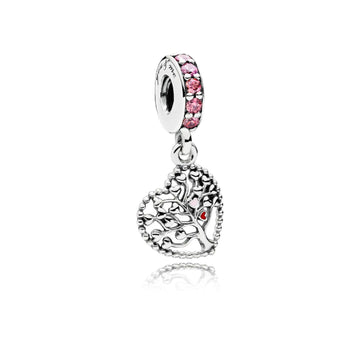 Charm pendente Albero della famiglia rosa 796592CZSMX-1