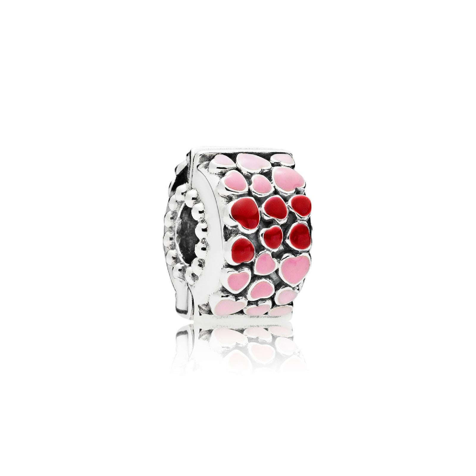 Clip Cuori rosa e rossi 796594ENMX-1