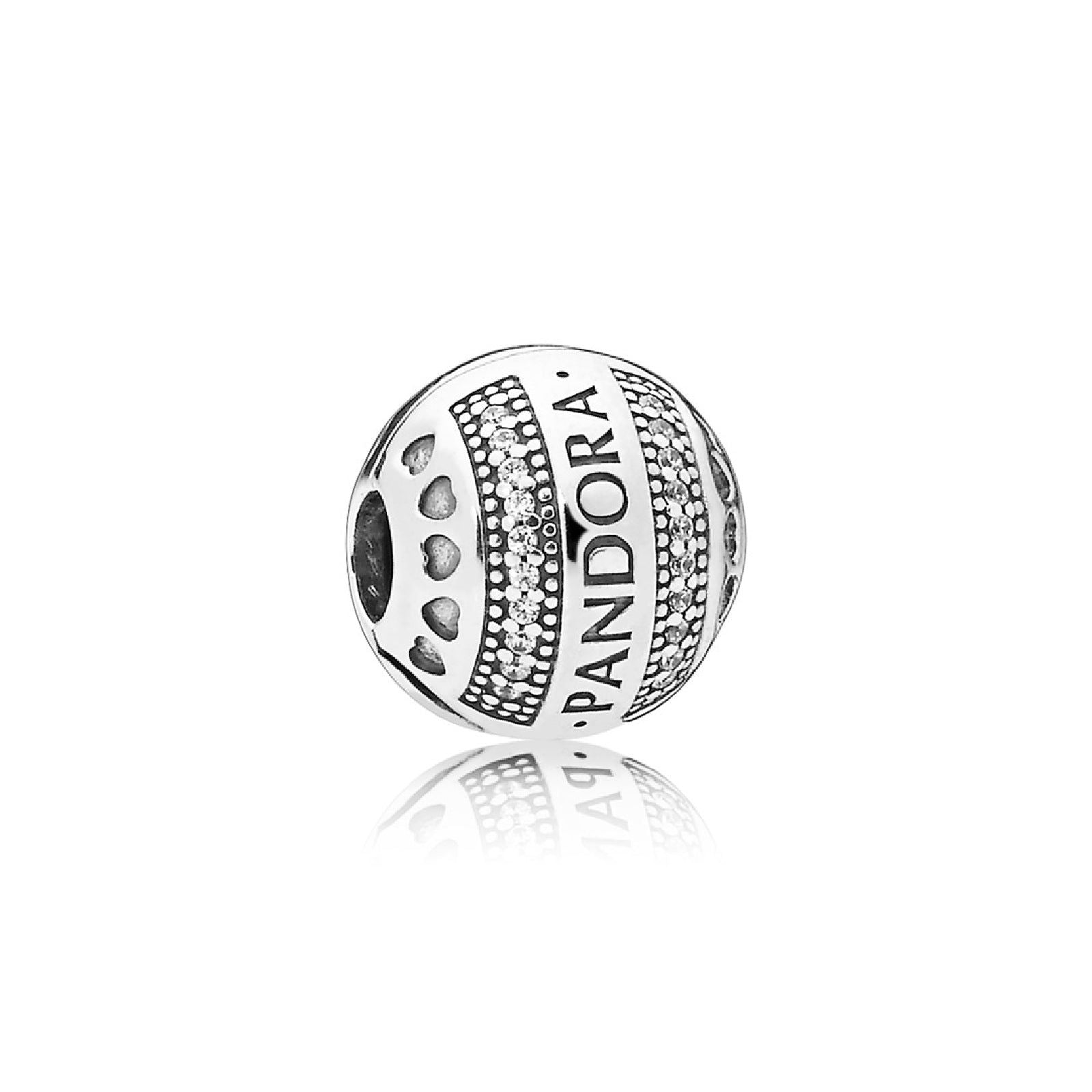 Clip sferica con logo Pandora 797433CZ-1