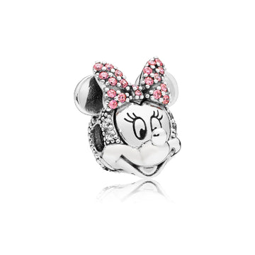 Disney, Clip Minnie con fiocco rosa e pavé 797496CZS-1