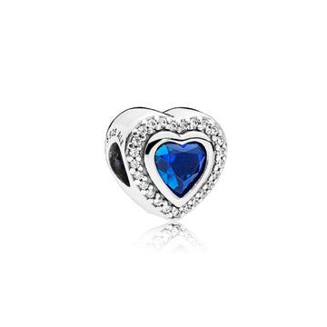 Charm Cuore blu scintillante 797608NANB-1