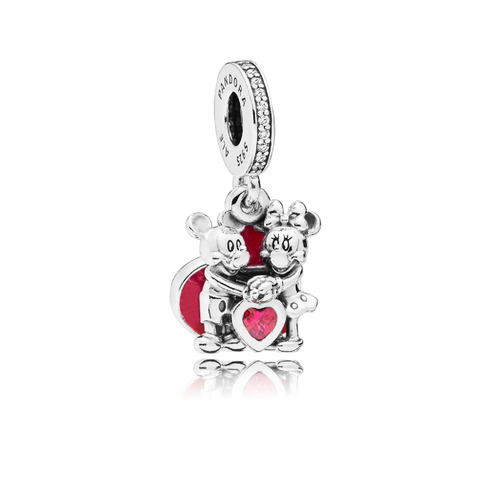 Disney, Charm pendente Amore con Mickey Mouse e Minnie 797769CZR-1