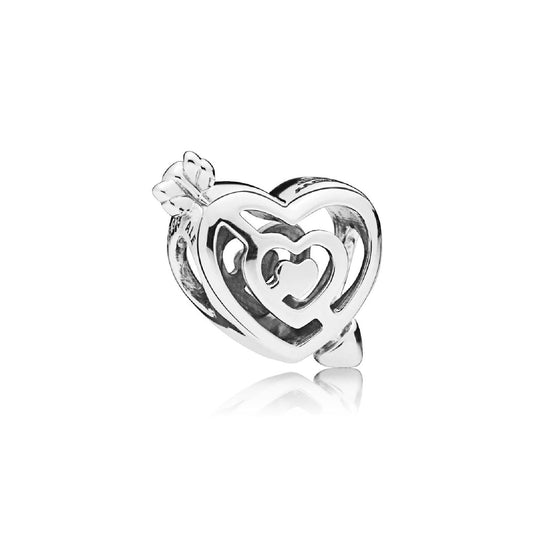 Charm Freccia e labirinto di cuori openwork 797814-1