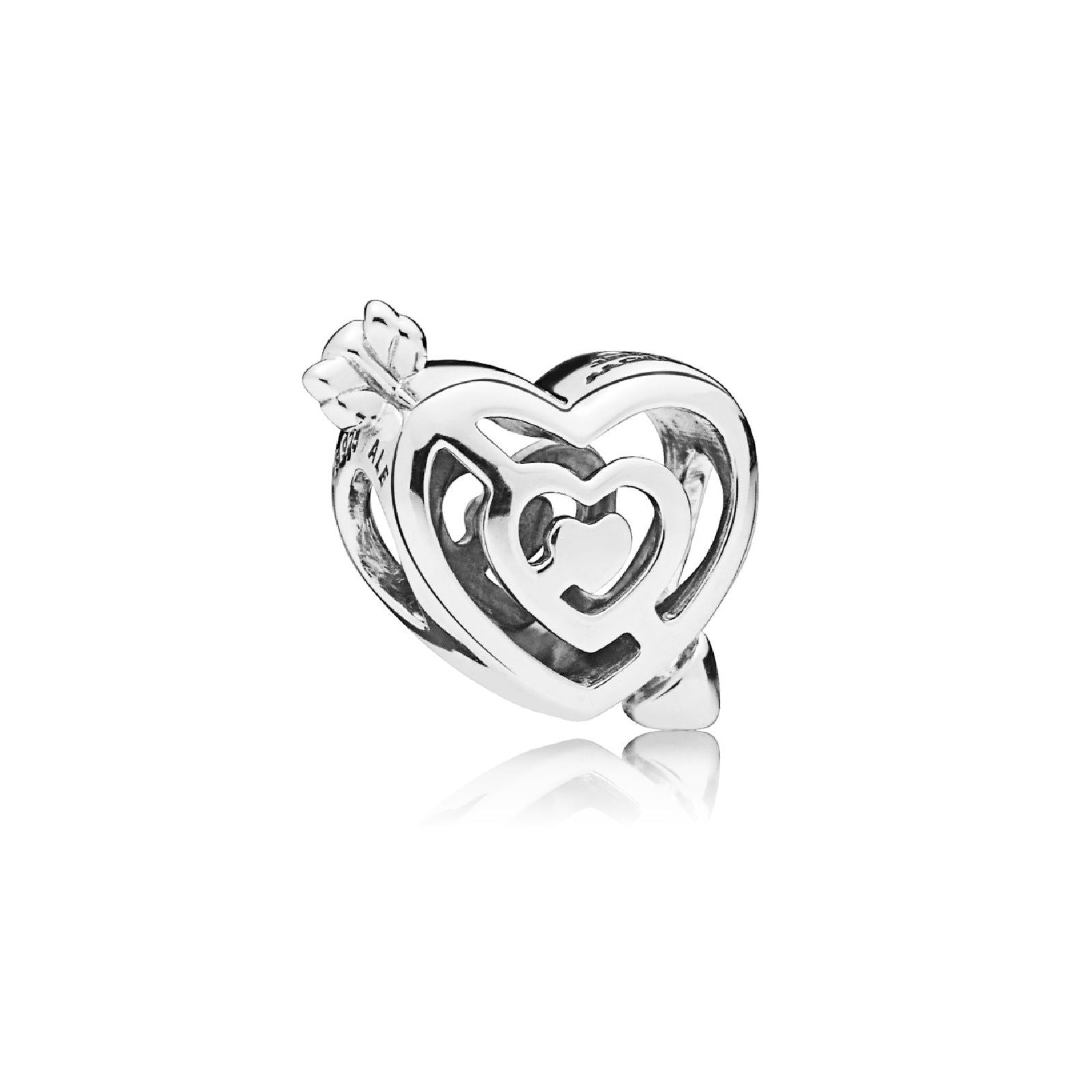 Charm Freccia e labirinto di cuori openwork 797814-1