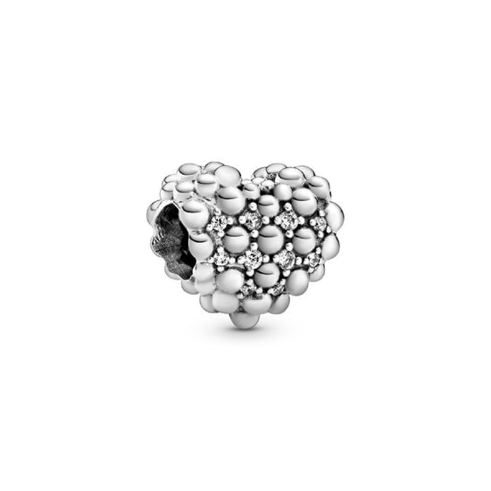 Charm a cuore scintillante decorato con sfere Purely Pandora 798681C01-1