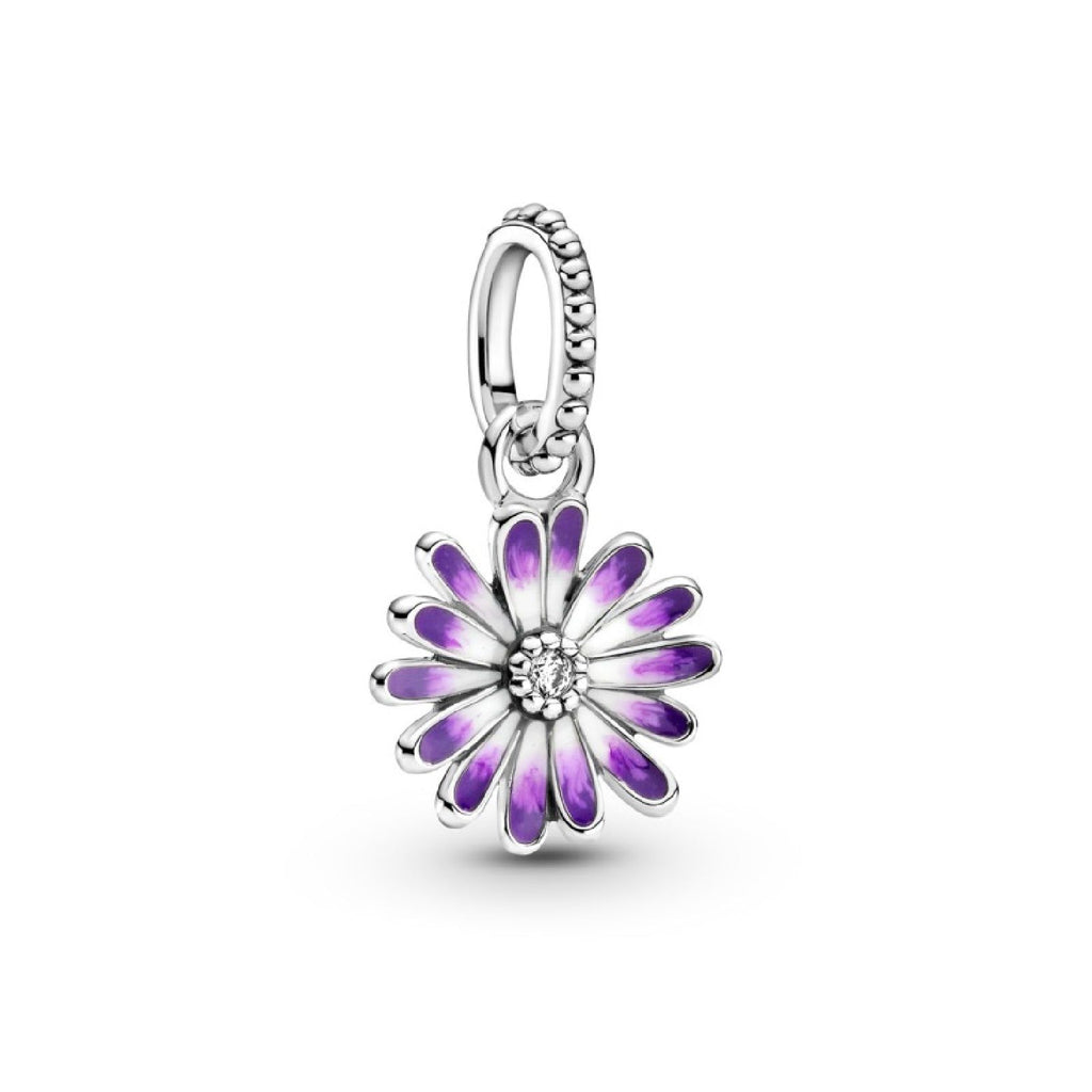 Charm pendente Margherita viola