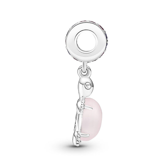 Charm Pendente Tartaruga Marina Rosa Vetro di Murano 798939C02-3