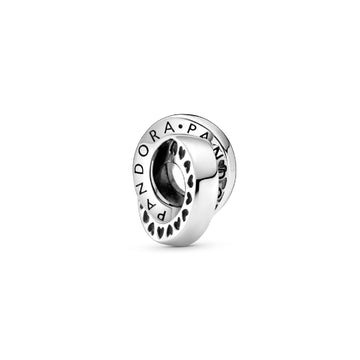 Charm distanziatore con logo e fasce con cuori 799035C00-1