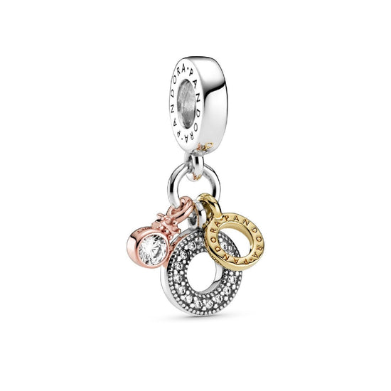 Charm pendente con logo e triplo monogramma 799044C01-1