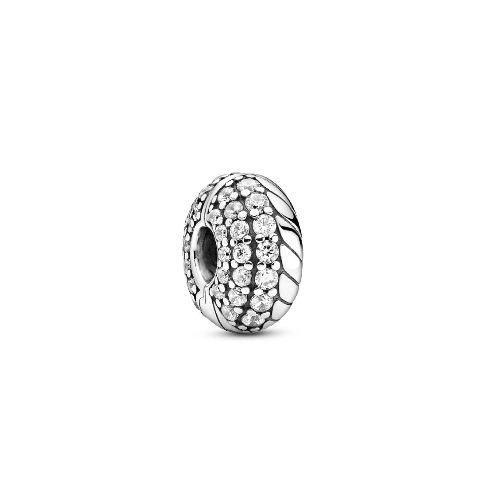 Clip con maglia snake e pavé 799089C01-1
