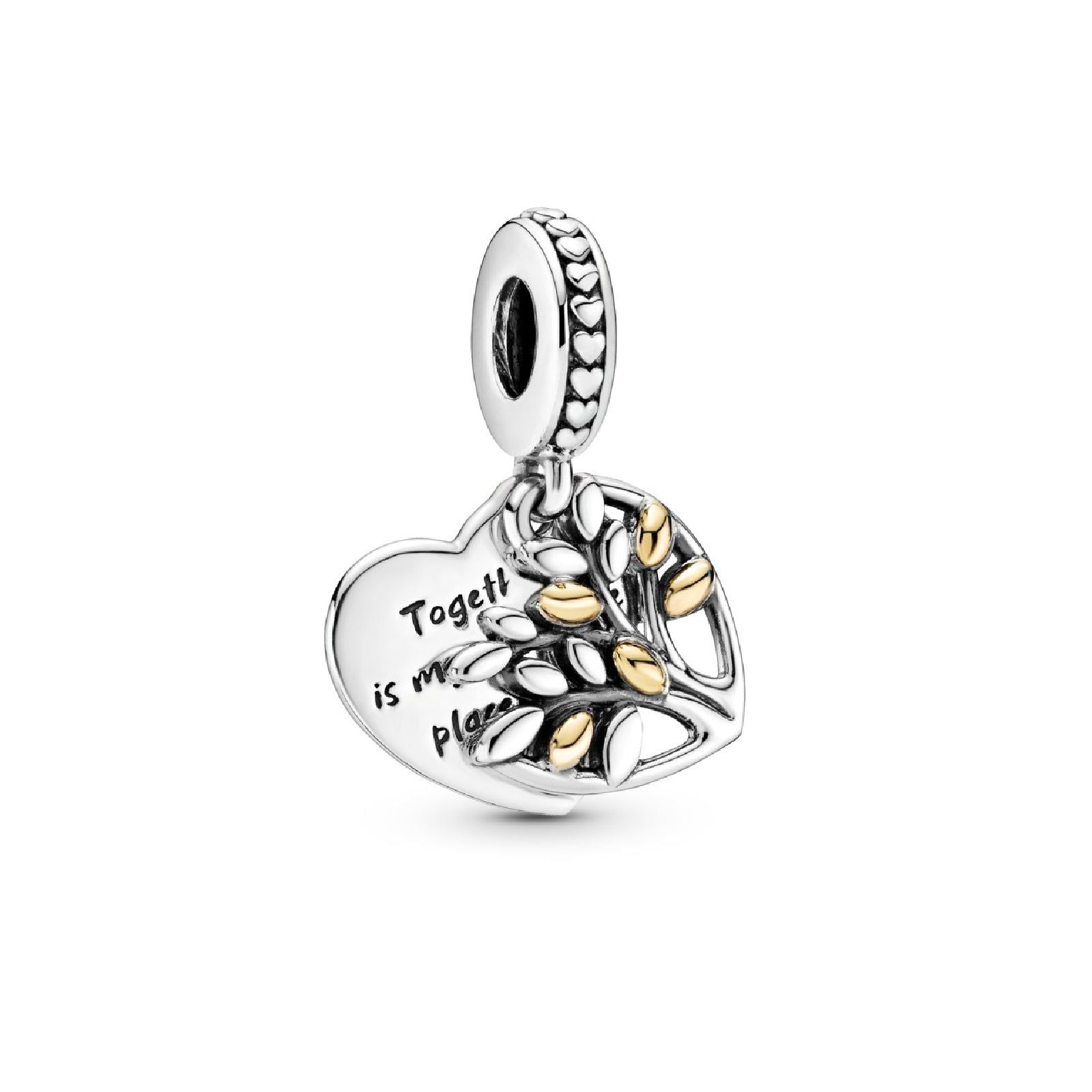 Charm pendente Albero della famiglia a cuore bicolore 799161C00-1