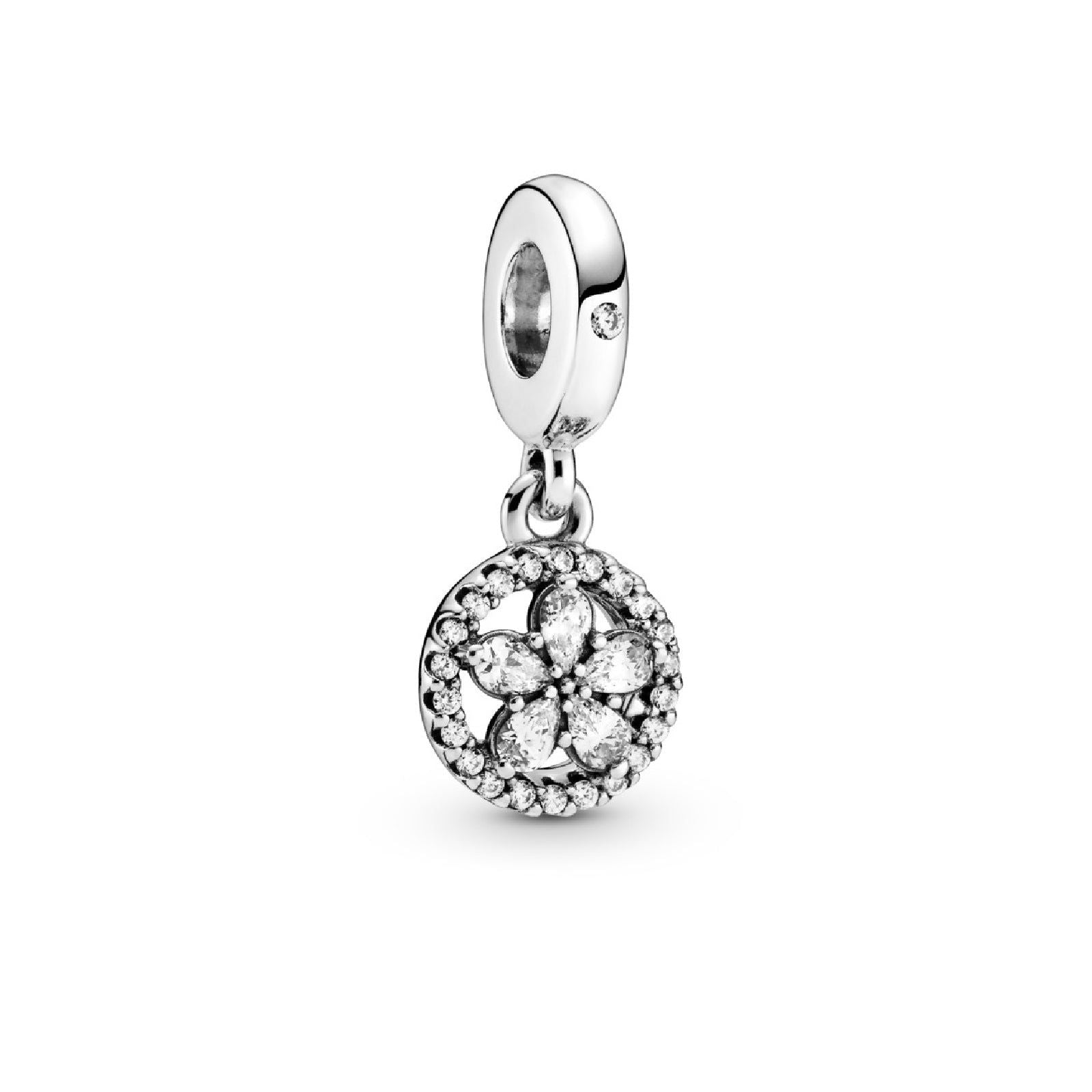 Charm pendente Cerchio e fiocco di neve scintillante 799222C01-1