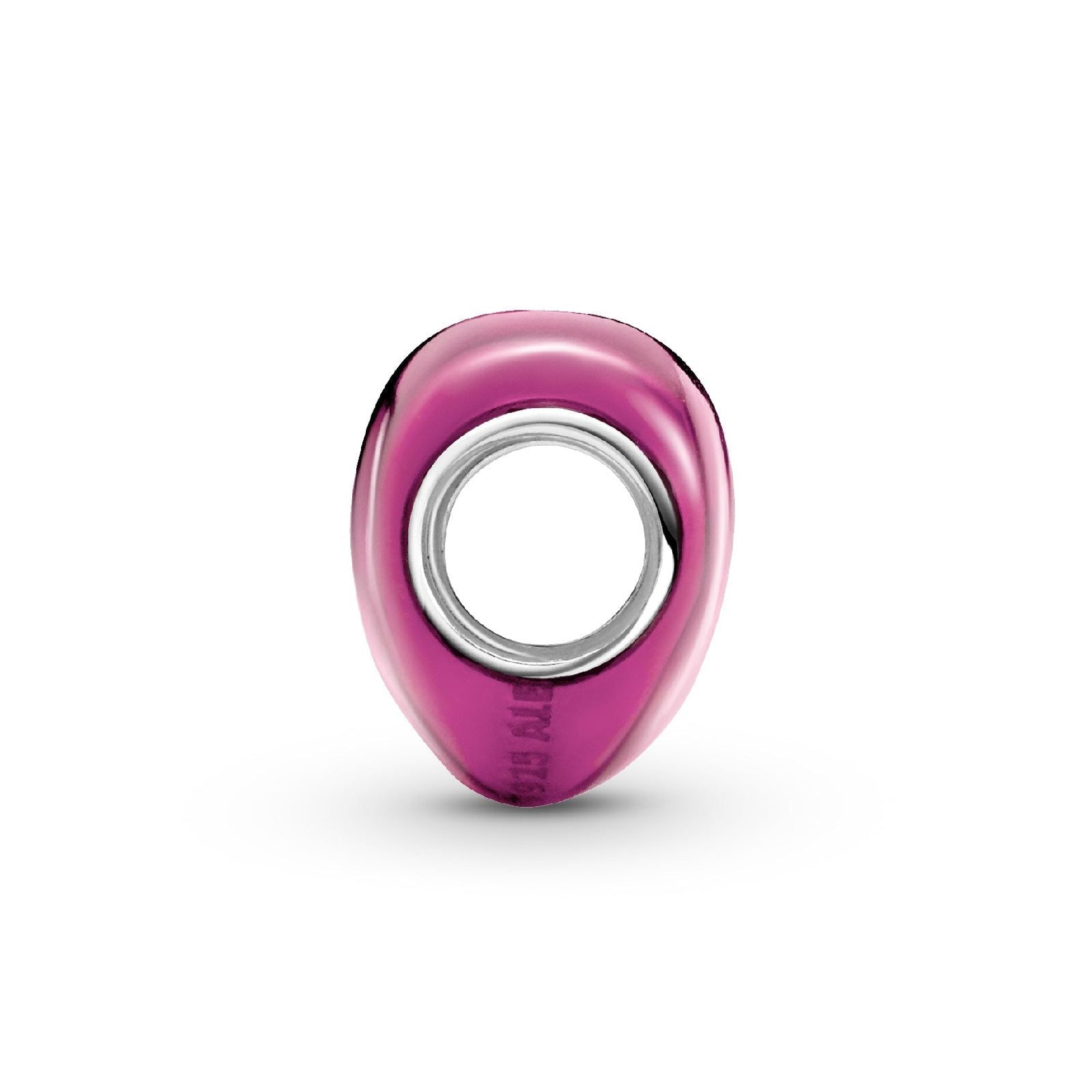 Charm Cuore Metallico Rosa 799291C03-2
