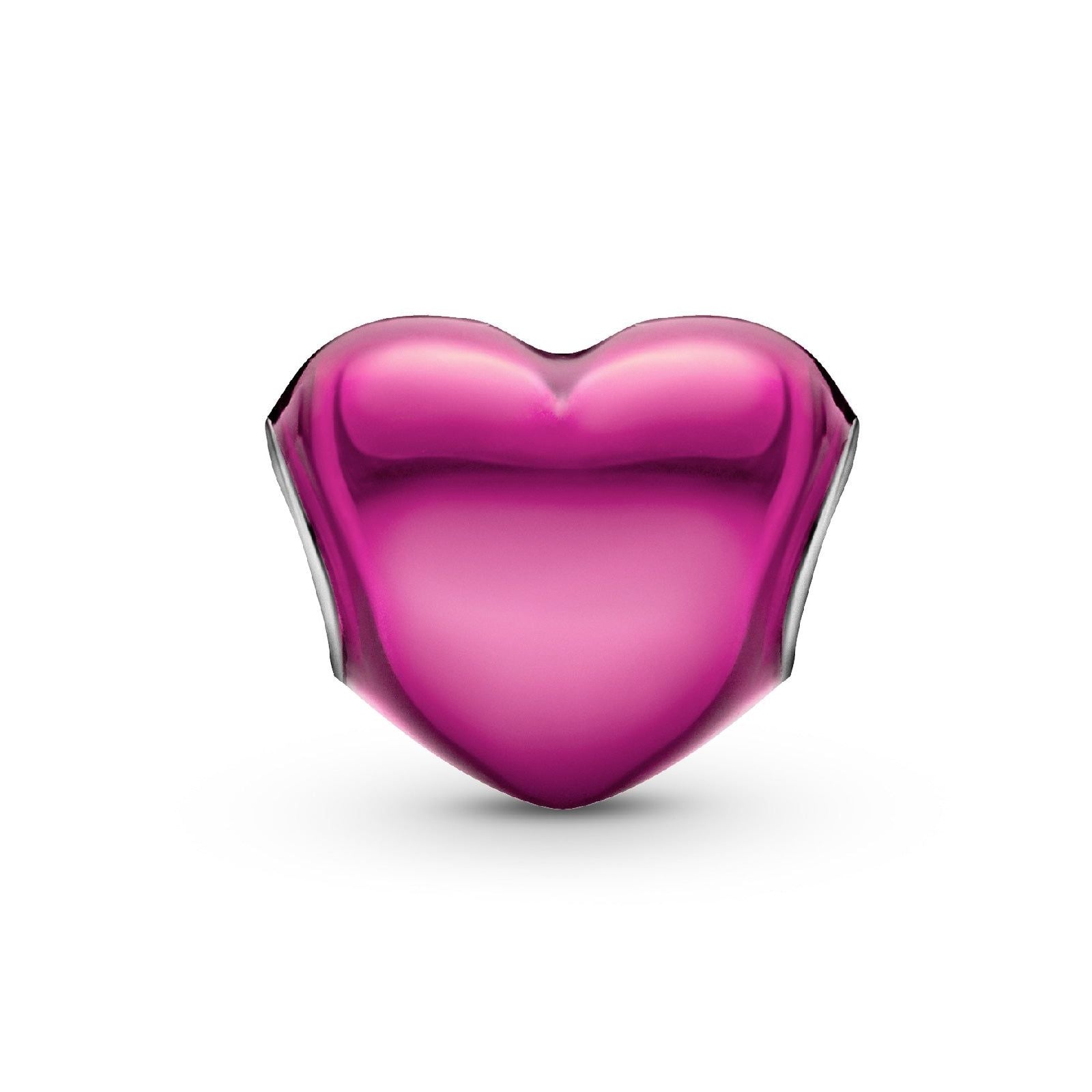 Charm Cuore Metallico Rosa 799291C03-3