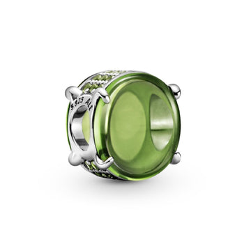 Charm con pietra cabochon ovale verde 799309C02-1