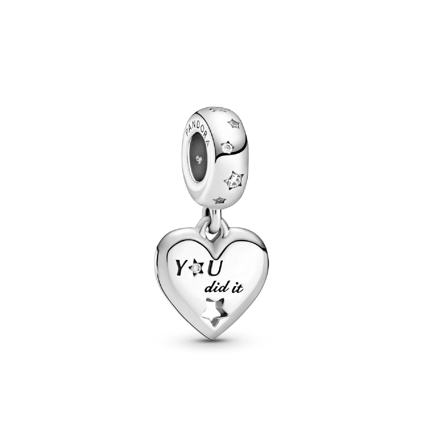Charm pendente Congratulazioni, cuore e stelle 799323C01-1