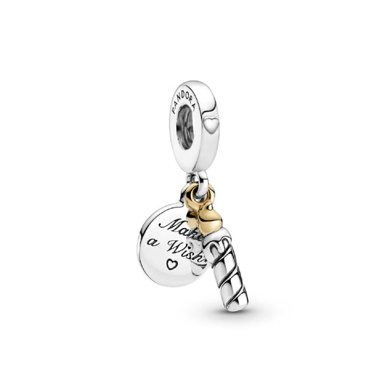 Charm pendente bicolore Candela di compleanno 799328C00-1