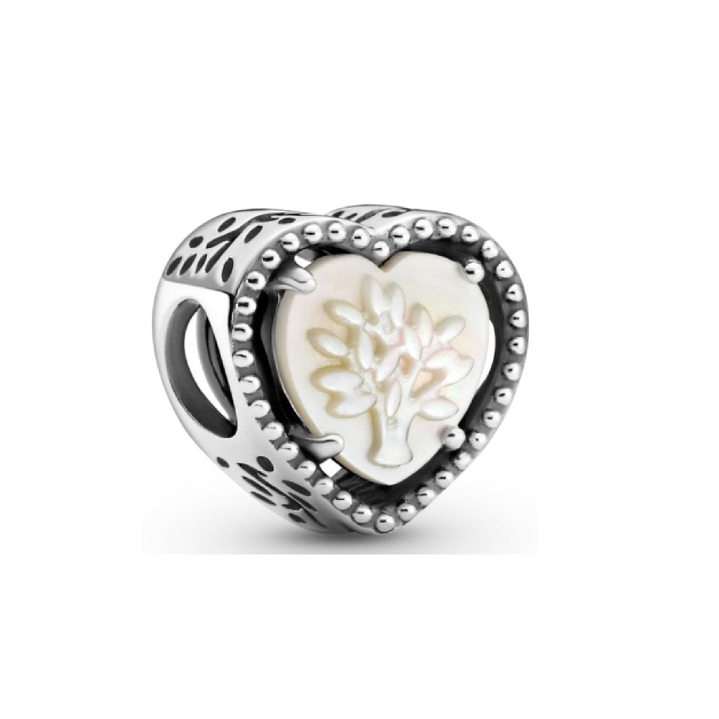 Charm openwork Albero della famiglia e cuore