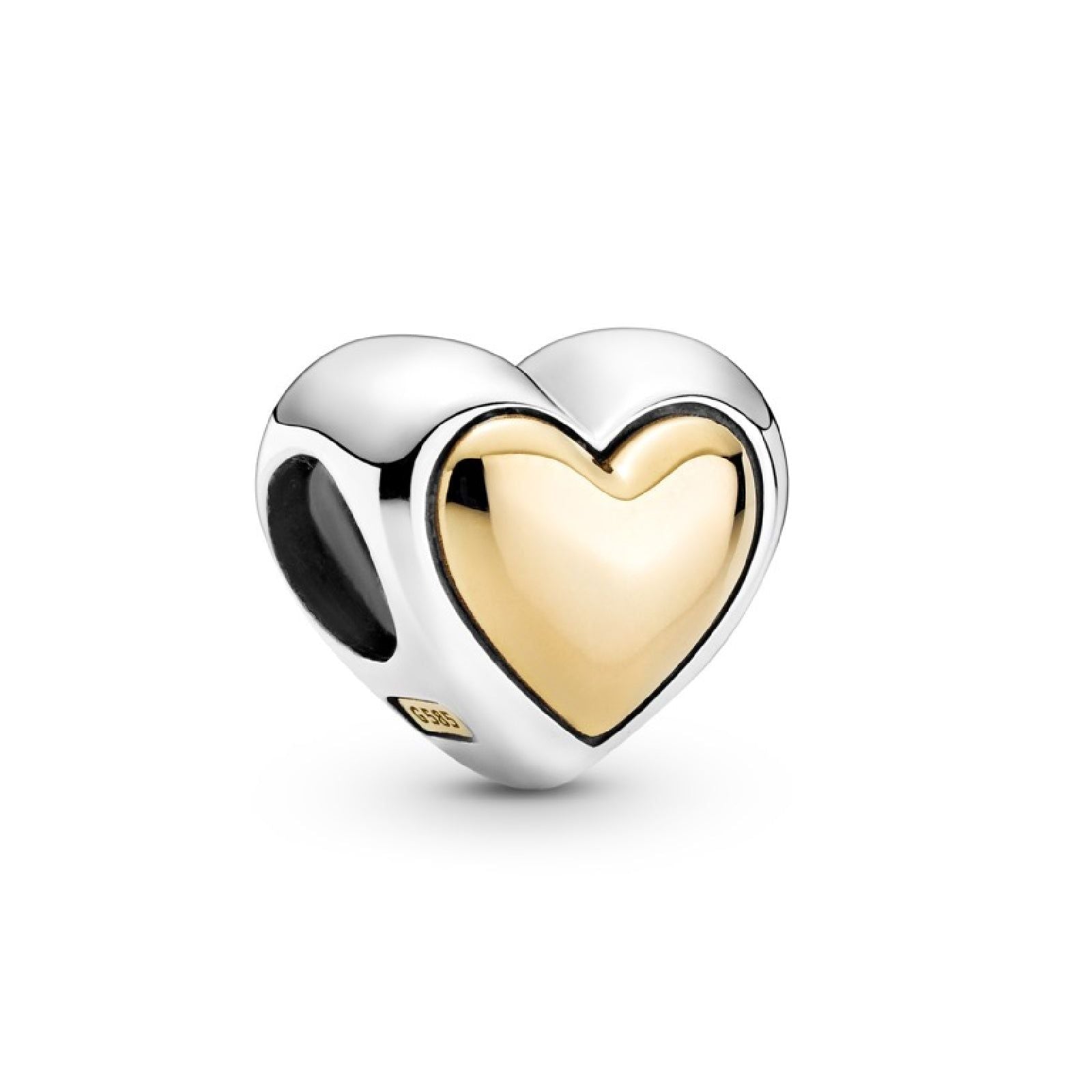 Charm con cuore dorato a cupola 799415C00-1